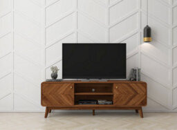 Kidsaw Lv44 Columbian Walnut Tv Cabinet Engineered Wood