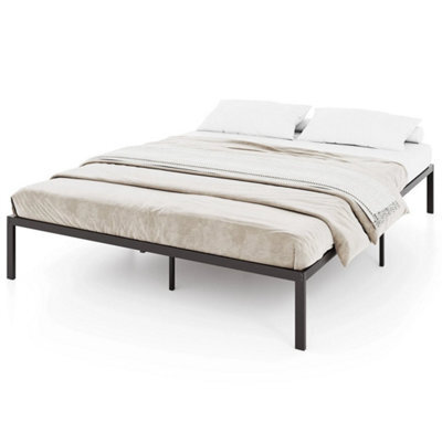King Size Metal Bed Frame 30Cm Platform Bed-Black - image 1