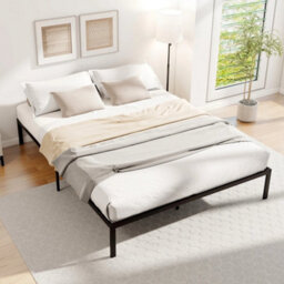 King Size Metal Bed Frame 30Cm Platform Bed-Black - thumbnail 3