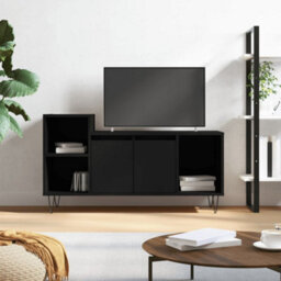 Berkfield Tv Cabinet Black 100X35X55 Cm Engineered Wood - thumbnail 1