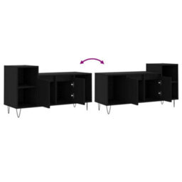 Berkfield Tv Cabinet Black 100X35X55 Cm Engineered Wood - thumbnail 9