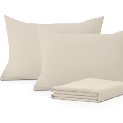 Moonlight Bedding Pillowcase Pack Of 6-Envelope Closure Super Soft Brushed Microfiber House Wife Pillow Cover,(Cream, 50X75Cm) - image 1