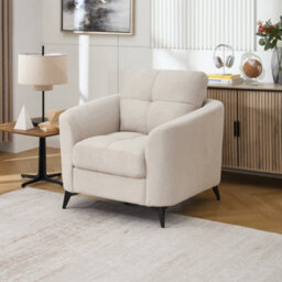 More4Homes Solna 1+2+3 Seater Scandi Style Fabric Living Room Sofa Set (Beige) - thumbnail 6
