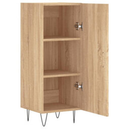 Berkfield Sideboard Sonoma Oak 34.5X34X90 Cm Engineered Wood - thumbnail 6