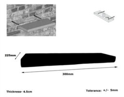 Toolty Shelf Invisible Brackets 225mm White Daisy 30Cm - thumbnail 9