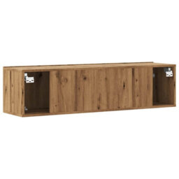 Walplus Wall Mounted Tv Cabinet Artisan Oak 120X30X30 Cm Engineered Wood - thumbnail 6