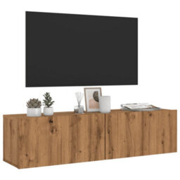 Walplus Wall Mounted Tv Cabinet Artisan Oak 120X30X30 Cm Engineered Wood - thumbnail 1