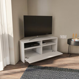 Decorotika Comero Corner Tv Stand For Tvs Up To 43'' White - thumbnail 3