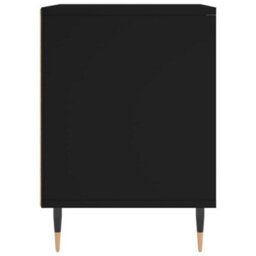 Berkfield Bedside Cabinet Black 40X35X50 Cm Engineered Wood - thumbnail 5