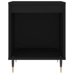 Berkfield Bedside Cabinet Black 40X35X50 Cm Engineered Wood - thumbnail 4