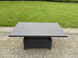Fimous Aluminium Garden Furniture Set Adjustable Rising Lifting Dining Table And 4 Chairs Set - thumbnail 3