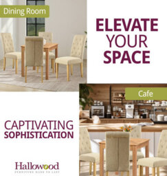 Hallowood Furniture Hereford Oak Small Dining Table With 4 Fabric Chairs - thumbnail 6