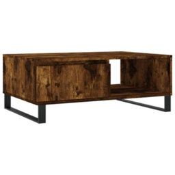 Berkfield Coffee Table Smoked Oak 90X60X35 Cm Engineered Wood - thumbnail 2