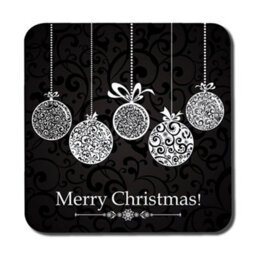 Benjamin Tate Design Placemat Coaster Set 12 Designer Ornament Collection On Black Scroll Pattern Exclusive Edition - thumbnail 3