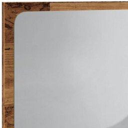 Berkfield Bathroom Mirror With Led Light Old Wood 60X8.5X38 Cm - thumbnail 9