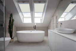 Classic Roof Blinds For Fakro / Optilight  Roof Windows, Blackout Blind, Window Code - Cream (55/98) - thumbnail 2