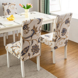 Chair Covers, 4-Piece Dining Room Stretchable Covers For Modern Weddings, Hotels, And Restaurant Decor - thumbnail 3