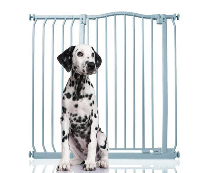 Bettacare Extra Tall Curved Top Dog Gate, 98Cm - 107Cm, Matt Grey, Extra Tall 100Cm In Height, Pressure Fit Pet Gate - image 1