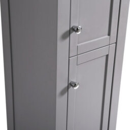 Rinse bathrooms Bathroom Furniture Tall Modern Cabinet Storage Unit 1600mm Matte Grey - thumbnail 6