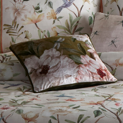 Appletree Fiorella Floral Velvet Filled Cushion - image 1