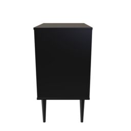 Hong Kong Ready Assembled Matt Black No Effect 3 Drawer Chest (H)740mm (W)575mm (D)395mm - thumbnail 7