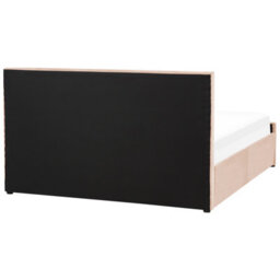 Beliani Ottoman Bed Velvet Rochefort 160 X 200 Cm (Eu King Size) Beige - thumbnail 7