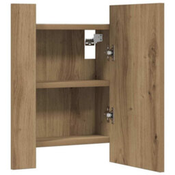Walplus Led Bathroom Mirror Cabinet Artisan Oak 40X12X45 Cm Engineered Wood - thumbnail 8