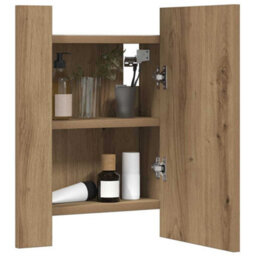 Walplus Led Bathroom Mirror Cabinet Artisan Oak 40X12X45 Cm Engineered Wood - thumbnail 5