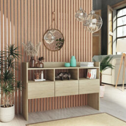 Berkfield Modern Sideboard Sonoma Oak 105X30X70 Cm Engineered Wood - thumbnail 2