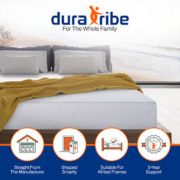 DuraTribe Gelsmart Gel Infused Memory Foam Mattress With Removable Cover - Single (90 X 190 Cm) - thumbnail 5