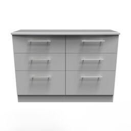 Bergamo Ready Assembled Matt Grey No Effect 2 Drawer Chest (H)505mm (W)395mm (D)415mm - thumbnail 2