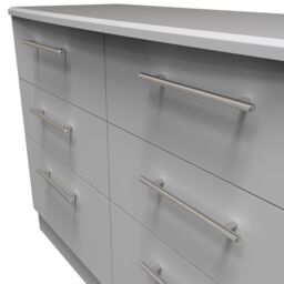 Bergamo Ready Assembled Matt Grey No Effect 2 Drawer Chest (H)505mm (W)395mm (D)415mm - thumbnail 3
