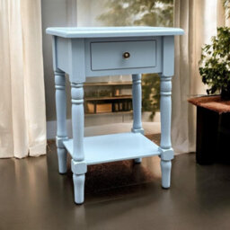 65Cm 1 Drawer Wooden Side Table - thumbnail 2