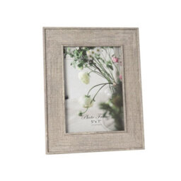 Straits Textured Light Brown Wood Photo Frame - 5X7