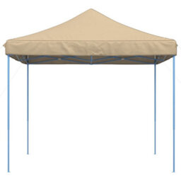 Walplus Foldable Party Tent Garden Gazebo Canopy Pop-Up Beige 292X292X315 Cm - thumbnail 3