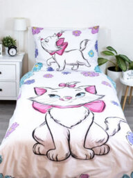 Disney Aristocats Marie Floral Single Duvet Cover And Pillowcase Set - thumbnail 2