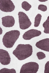 The Rugs Moodi Shaggy Purple Nimbus Rug Runner Abstract Thick High Pile For Living Rooms, Bedrooms, Hallways, Kitchens - thumbnail 1