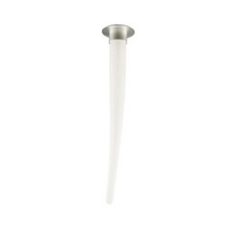 Luminosa Lighting Luminosa Estalacta Ceiling Lamp 1 Light Gu10 Indoor, Silver/opal White - thumbnail 1