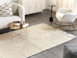 Beliani Rug Mavikent Beige 160 X 230 Cm Wool - thumbnail 2