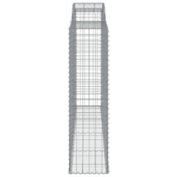 Berkfield Arched Gabion Baskets 11 Pcs 300X50X180/200 Cm Galvanised Iron - thumbnail 5