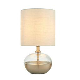 Pagazzi Lighting Pagazzi Emmy Satin Nickel And Clear Glass Table Lamp - thumbnail 7