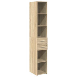 Walplus Slim Storage Cabinet Sonoma Oak 30X42.5X225 Cm Engineered Wood - thumbnail 6