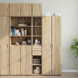 Walplus Slim Storage Cabinet Sonoma Oak 30X42.5X225 Cm Engineered Wood - thumbnail 1