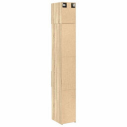 Walplus Slim Storage Cabinet Sonoma Oak 30X42.5X225 Cm Engineered Wood - thumbnail 8