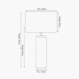Pacific Lifestyle Marble Effect Ceramic Tall Table Lamp - thumbnail 2