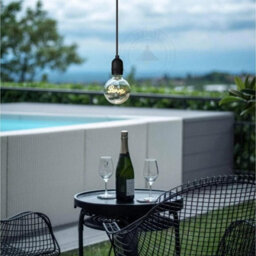 Ledsone Black Industrial E26/e27 Pendant Light Kit Metal Lamp Holder, 100Cm Braided Cable - thumbnail 2