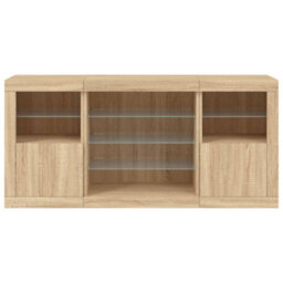 Berkfield Sideboard With Led Lights Sonoma Oak 142.5X37X67 Cm - thumbnail 6