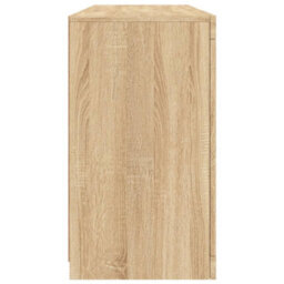 Berkfield Sideboard With Led Lights Sonoma Oak 142.5X37X67 Cm - thumbnail 7