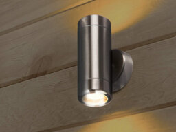 Knightsbridge Wall2L 230V Ip65 Lightweight Stainless Steel Up & Down Light Gu10 35W - thumbnail 4