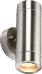 Knightsbridge Wall2L 230V Ip65 Lightweight Stainless Steel Up & Down Light Gu10 35W - thumbnail 2